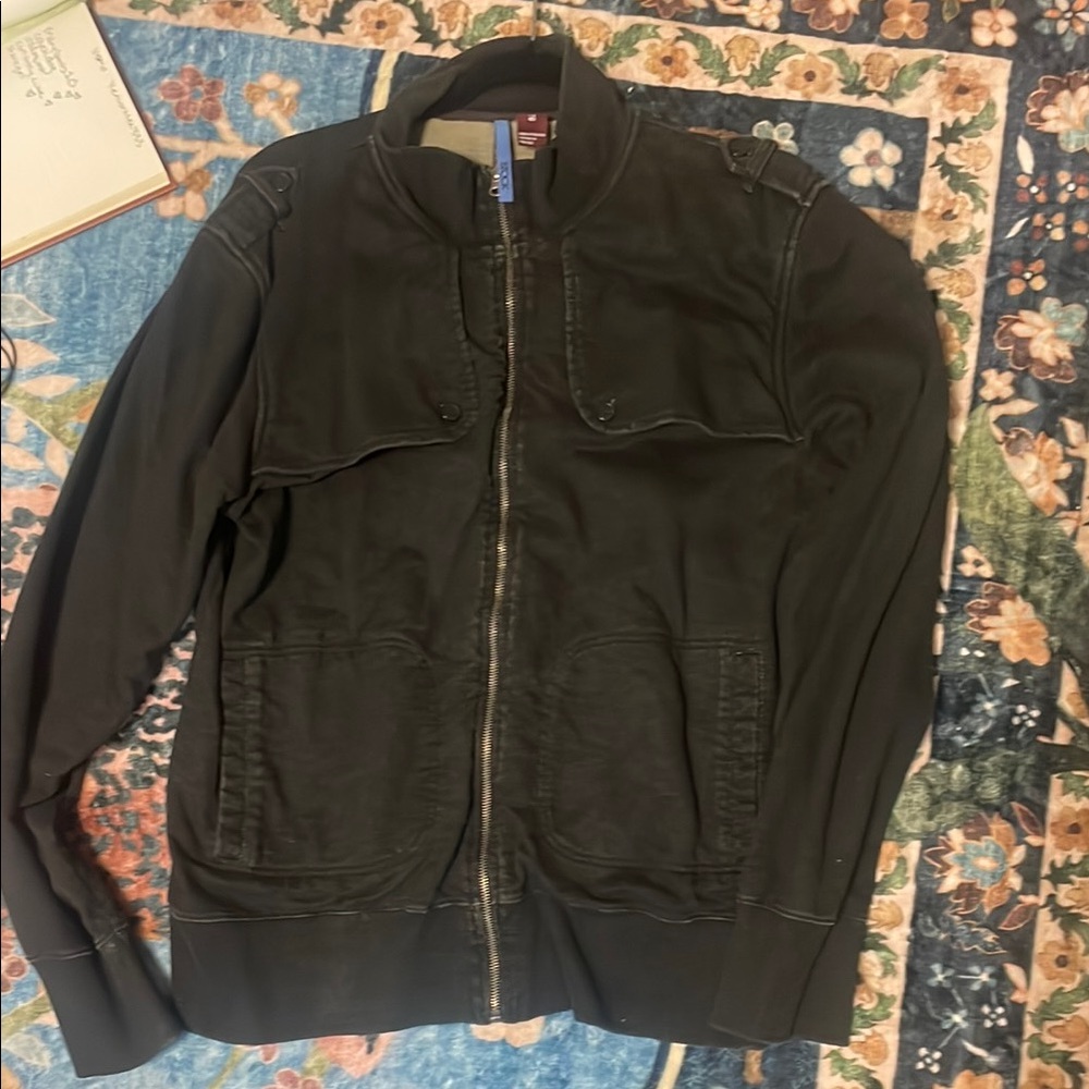 Black Military Field Jacket xl
